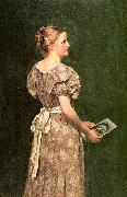 John George Brown A Daughter of the Revolution oil painting
